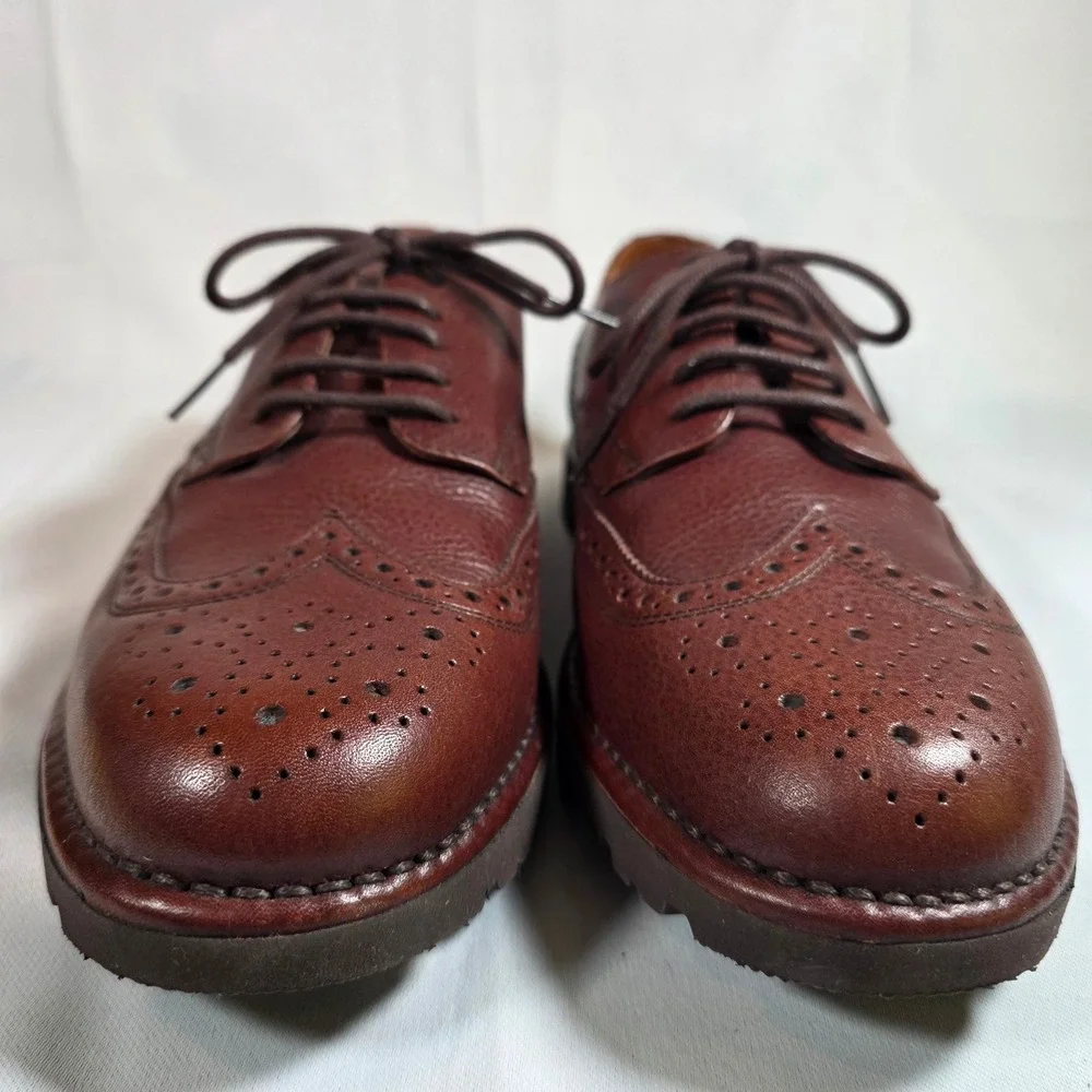 Rockport DressSports Mens 9M Brown Leather Wingtip‎ Brogue Oxford Shoes